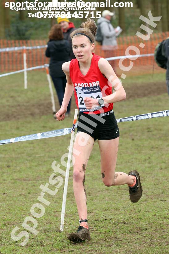 Womens under-20s, 2020 British Athletics Inter Counties Cross Country Champs., Prestwold Hall, Loughborough. Photo: David T. Hewitson/Sports for All Pics